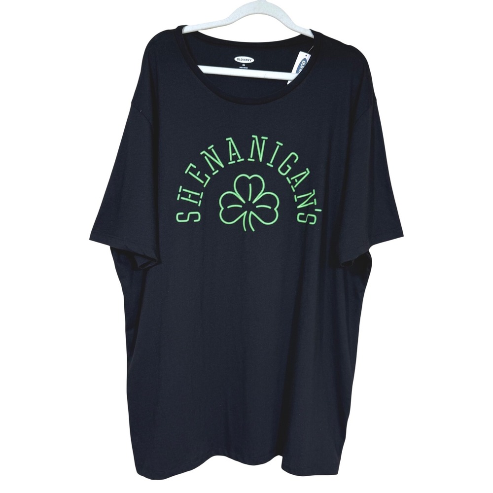 Old Navy Shenanigans Graphic T-Shirt Mens‎ XXL Black